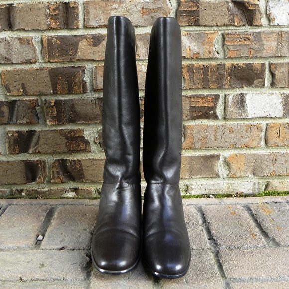 Unknown Shoes - Ladies' Brown Leather Riding Boots, size 7-1/2